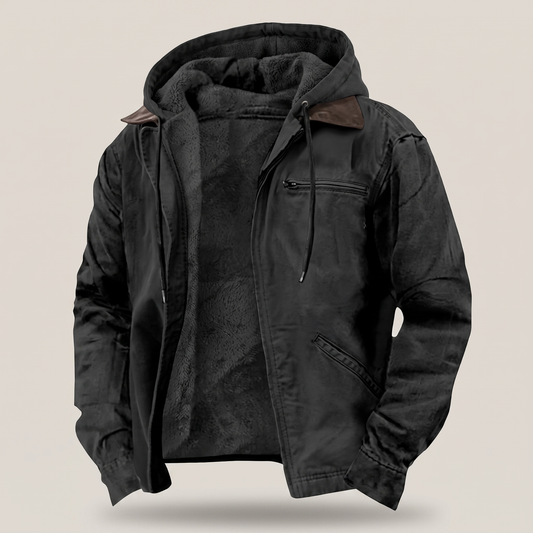 Wellington – Veste zippée à capuche doublée – Caelen Paris