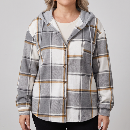 Highland – Manteau à carreaux à capuche – Caelen Paris