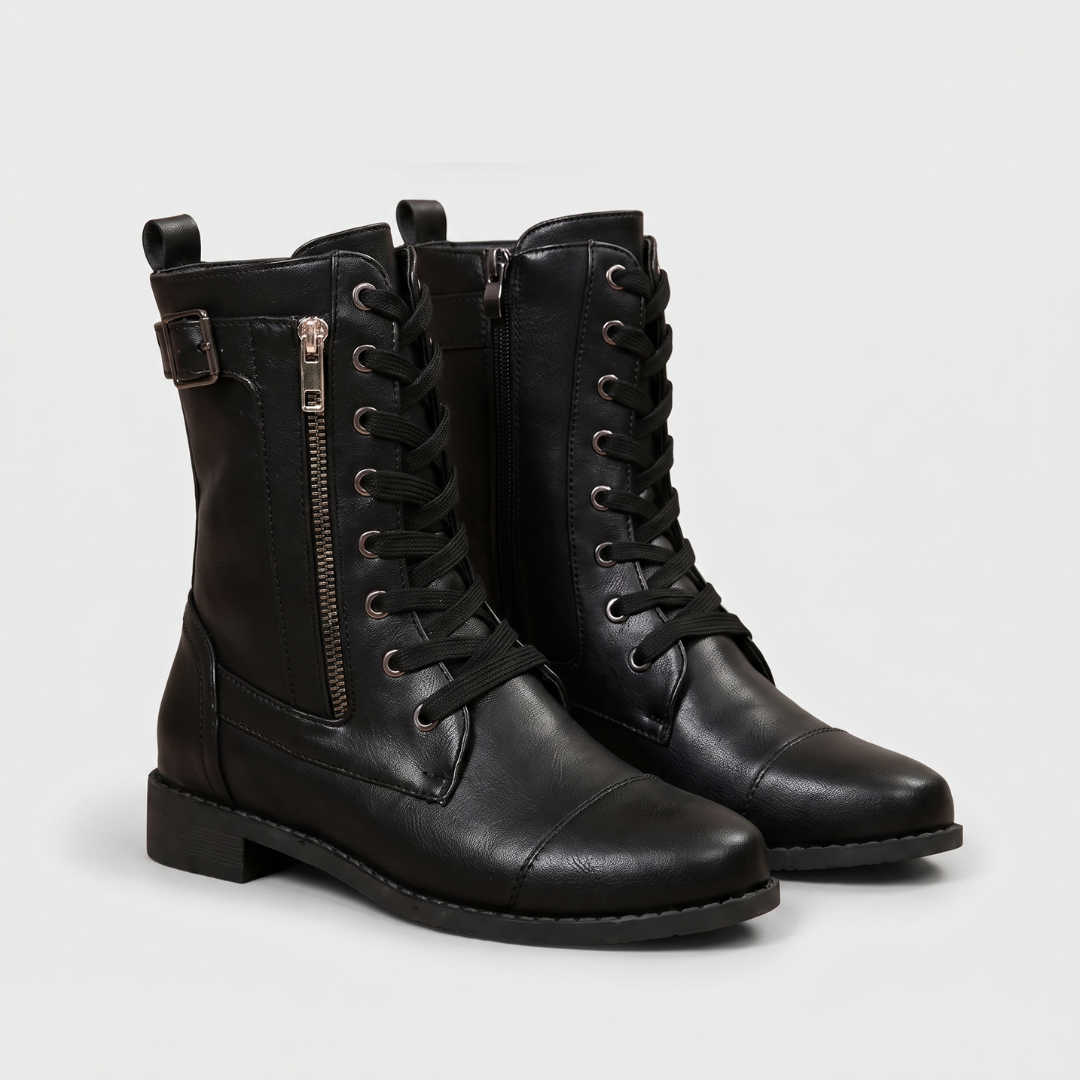 Ainsworth – Bottines en cuir à lacets, autre vue – Caelen Paris