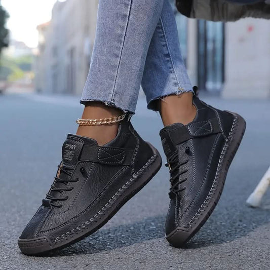 Mia – Baskets orthopédiques en cuir – Caelen Paris