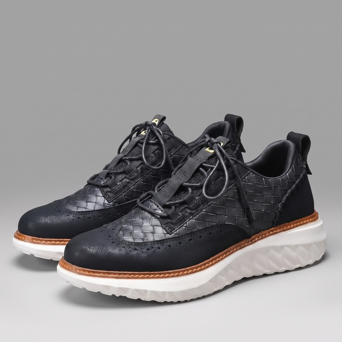 Alden – Baskets en cuir orthopédiques, autre vue – Caelen Paris
