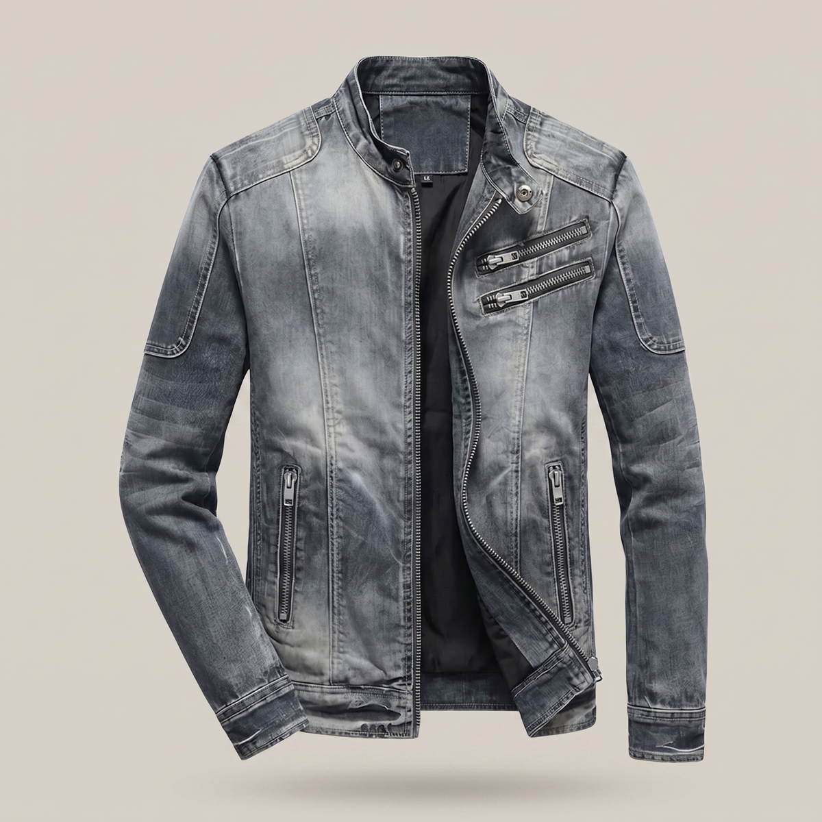 Alessio – Veste en jean rétro, autre vue – Caelen Paris