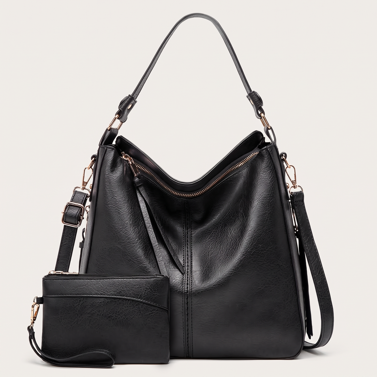 Camellia – Sac hobo en cuir, autre vue – Caelen Paris