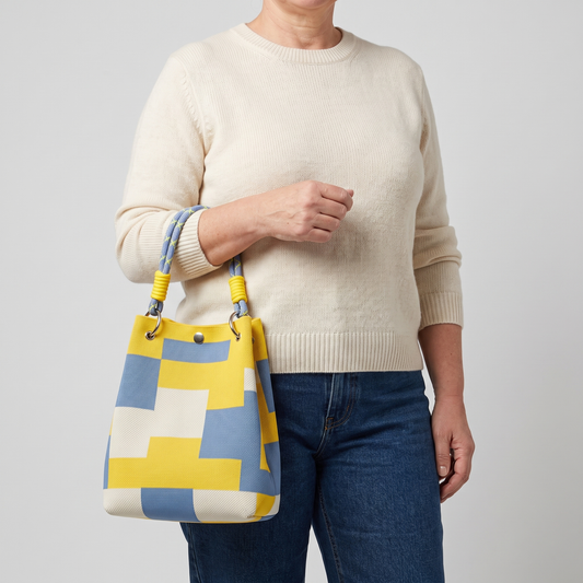 Corvina – Sac cabas tressé coloré – Caelen Paris