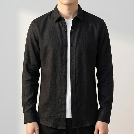 Alderley – Chemise col Mao en coton – Caelen Paris