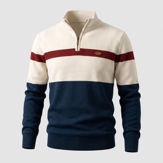 Elston – Pull col camionneur zippé – Caelen Paris