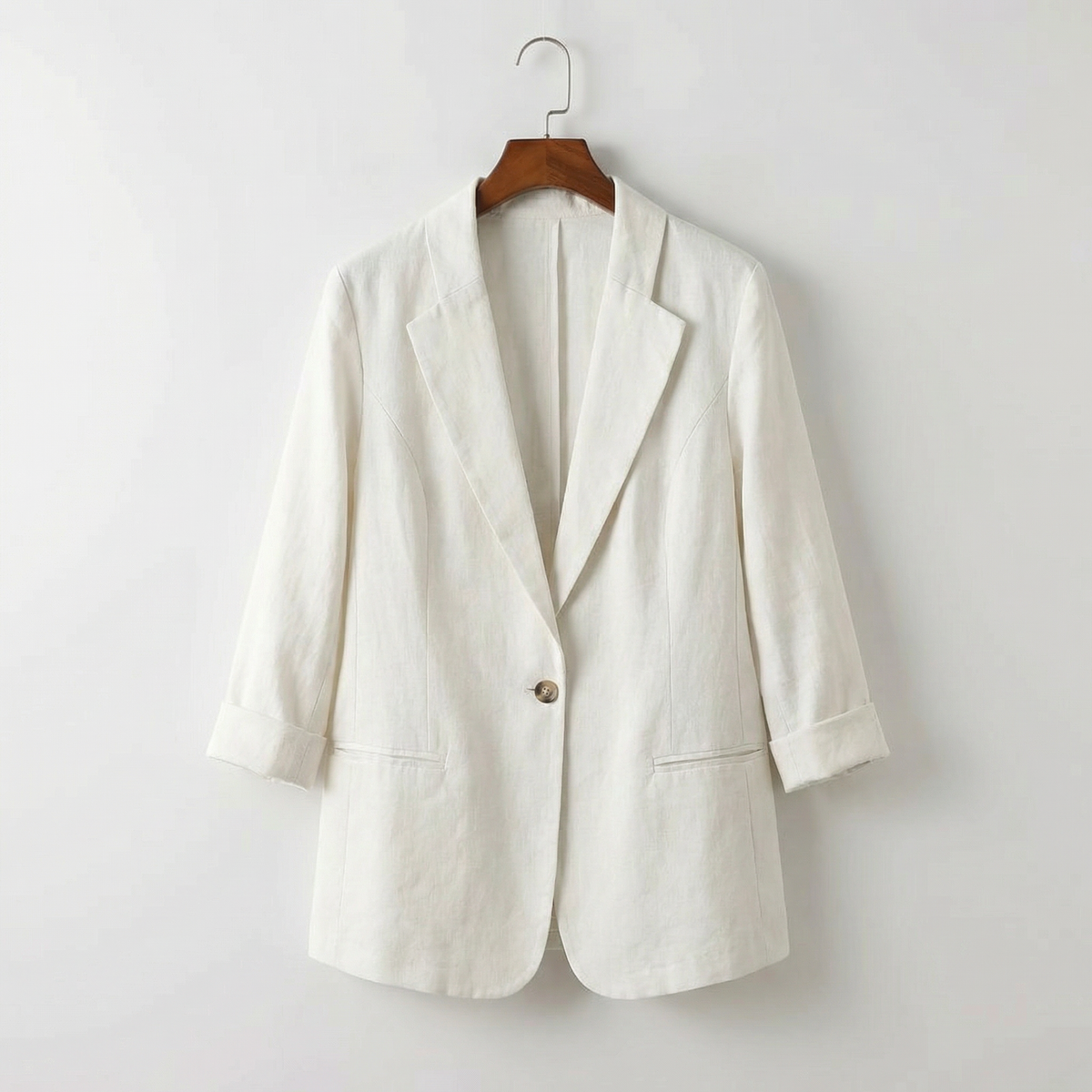 Alena – Blazer en lin, autre vue – Caelen Paris