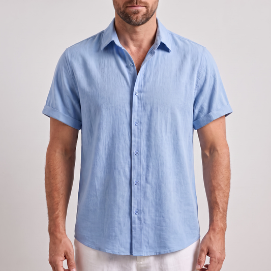 Aiden – Chemise en coton et lin – Caelen Paris
