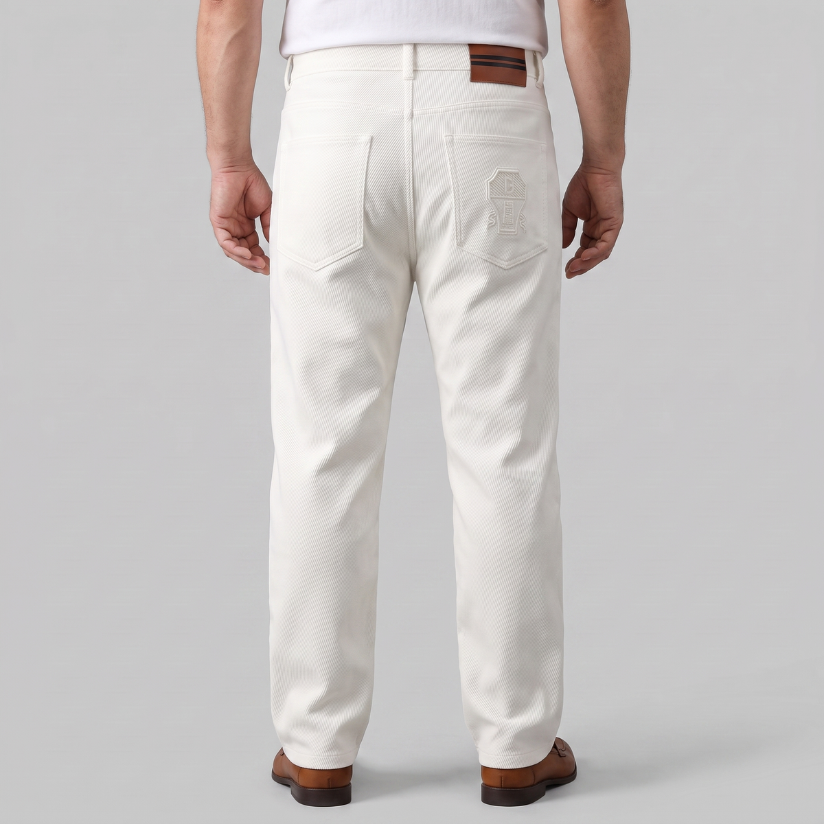 Bastille – Pantalon en sergé de coton, autre vue – Caelen Paris