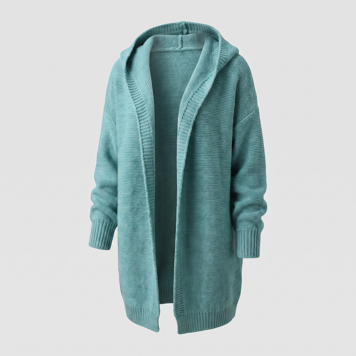 Valentina – Long gilet en maille à capuche – Caelen Paris