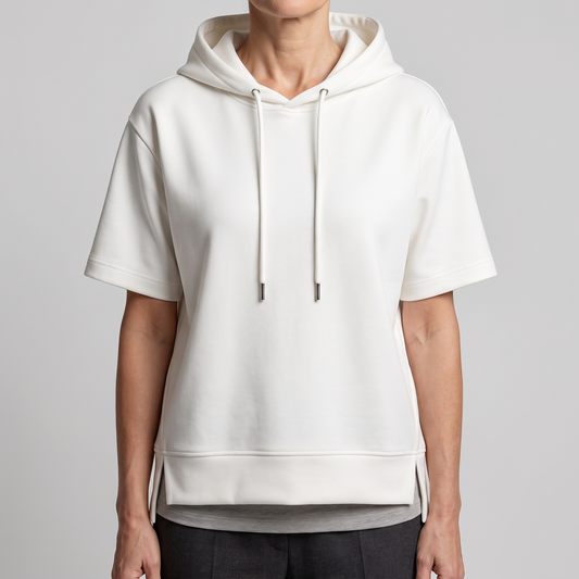 Alison – Sweat à capuche manches courtes – Caelen Paris