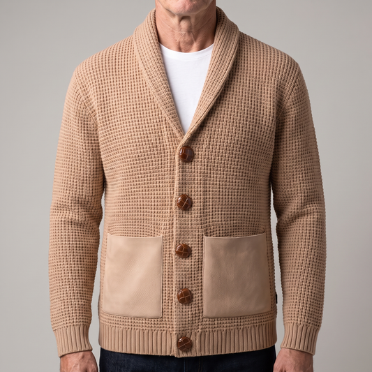 Alexander – Cardigan vintage en laine – Caelen Paris