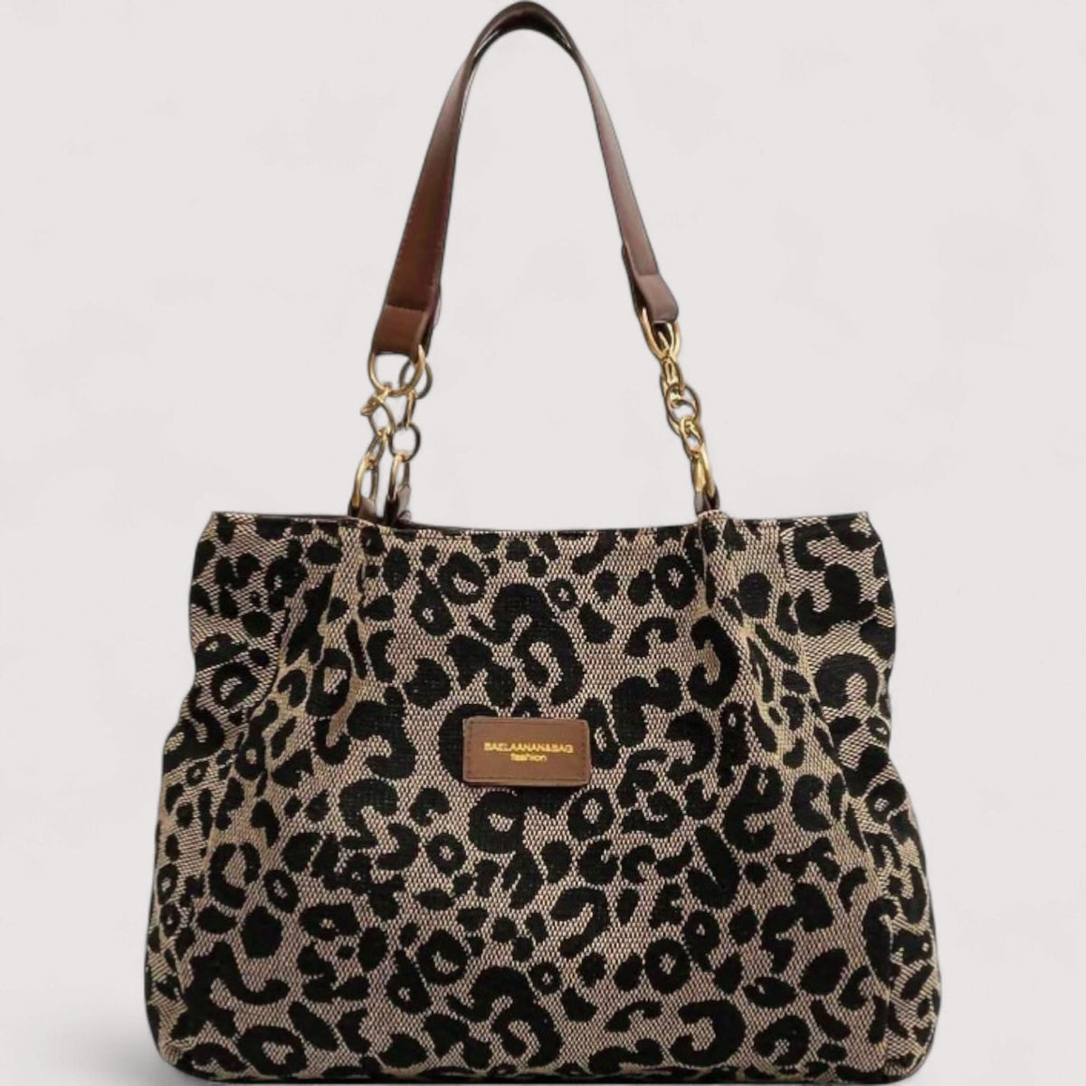 Agnès – Sac en toile léopard – Caelen Paris