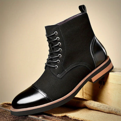 Bottines richelieu bicolores noires