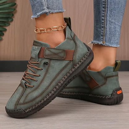 Mia – Baskets orthopédiques en cuir, autre vue – Caelen Paris
