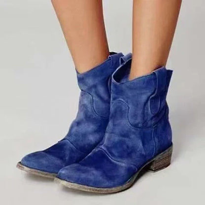Charlotte | Bottines western en suédine