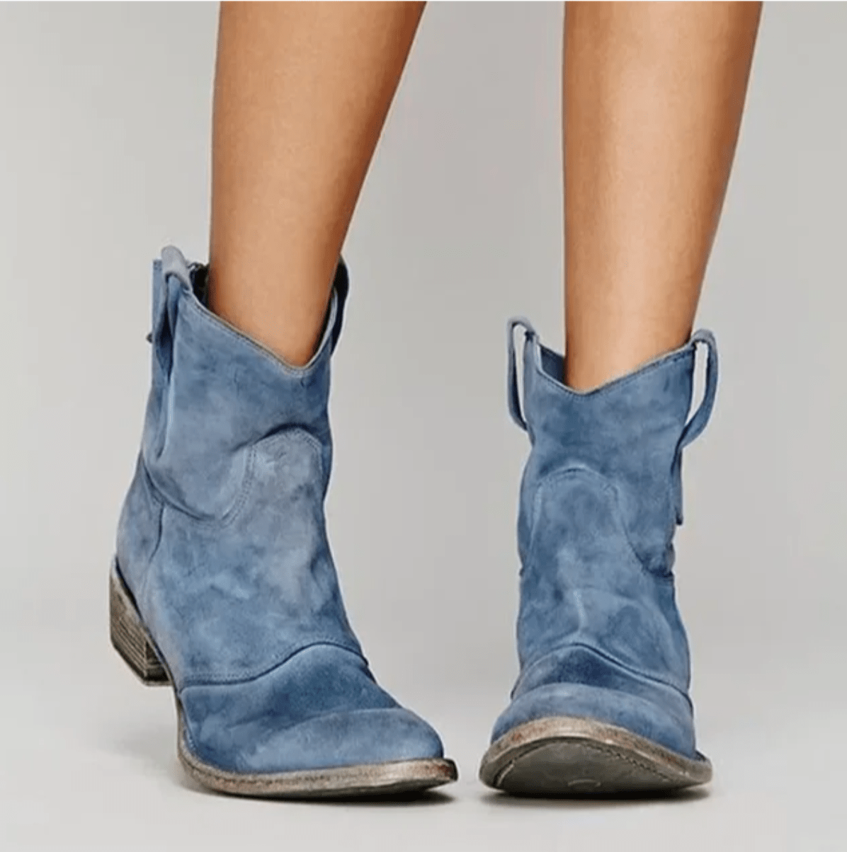 Charlotte | Bottines western en suédine