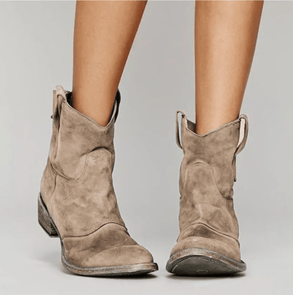 Charlotte | Bottines western en suédine