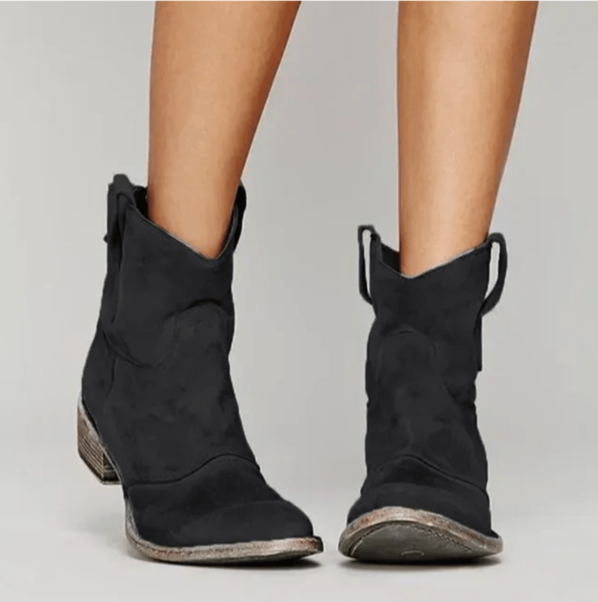 Charlotte | Bottines western en suédine