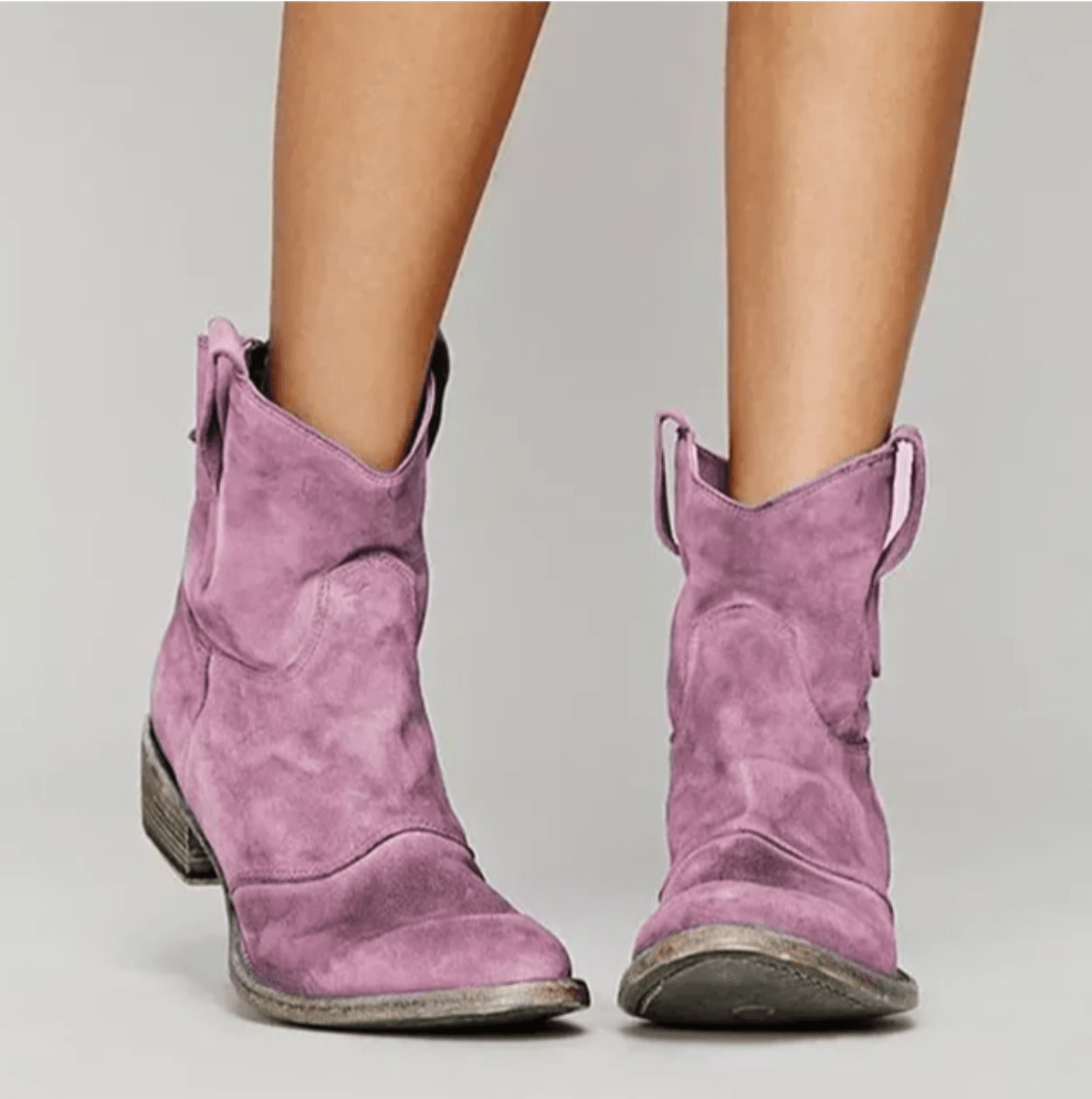 Charlotte | Bottines western en suédine