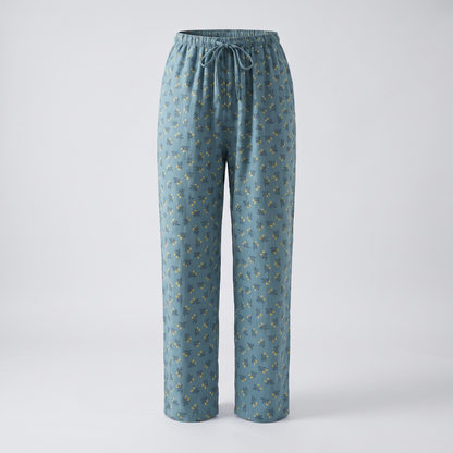 Ainsley – Pantalon détente fleuri, autre vue – Caelen Paris