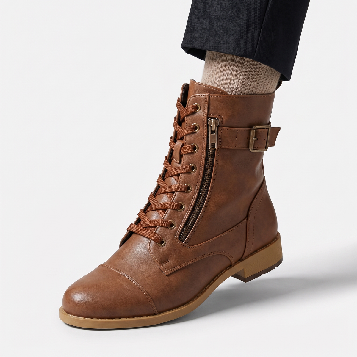 Ainsworth – Bottines en cuir à lacets – Caelen Paris