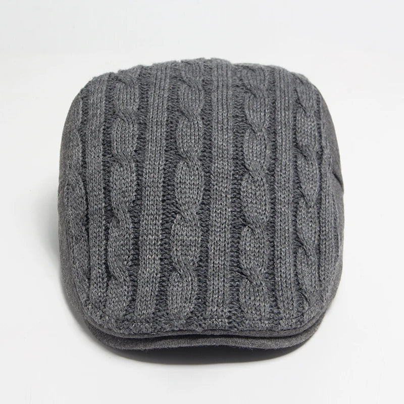 Bernard, casquette en maille torsadée vue de dessus