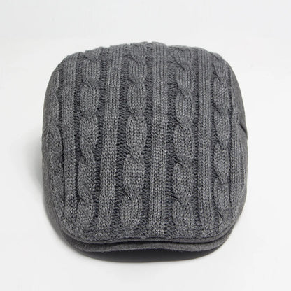 Bernard, casquette en maille torsadée vue de dessus