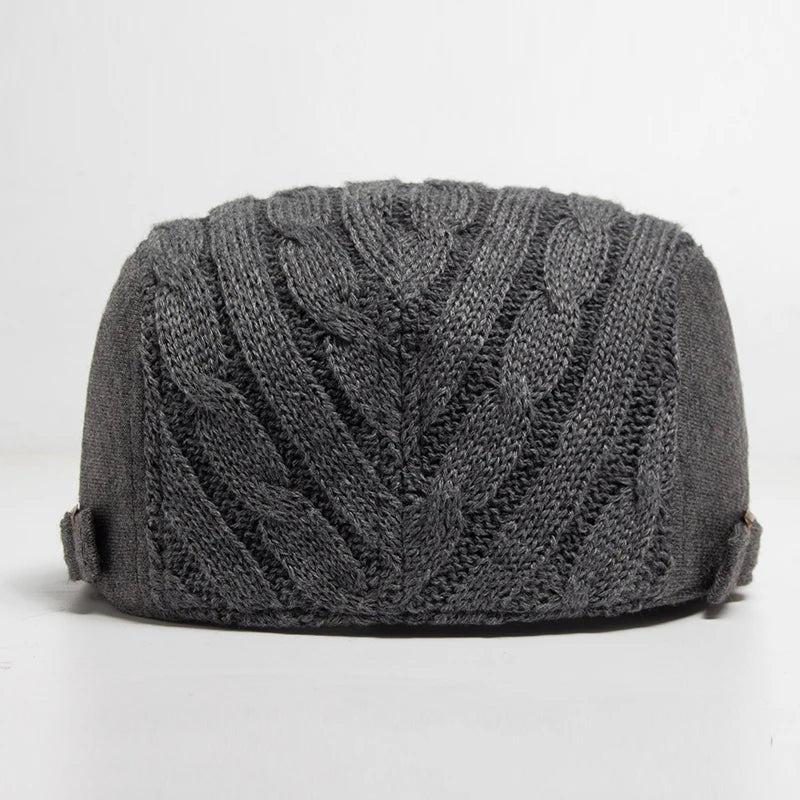 Bernard, casquette en maille torsadée vue de dos