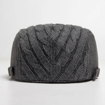 Bernard, casquette en maille torsadée vue de dos