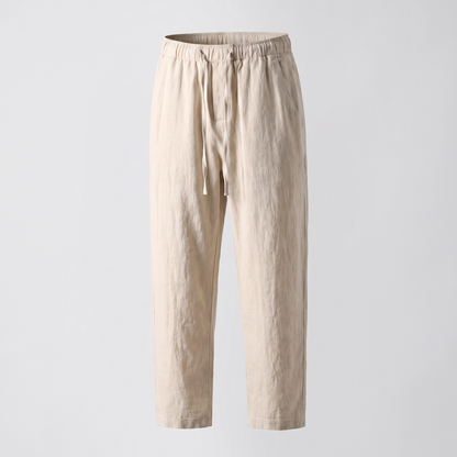 Casa – Pantalon en lin court, autre vue – Caelen Paris