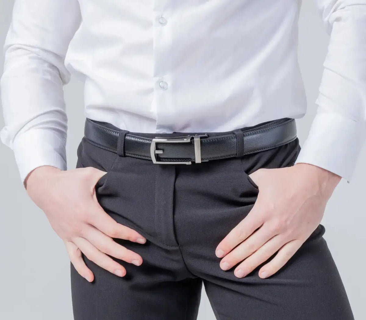 Honoré, ceinture en cuir à cliquet
