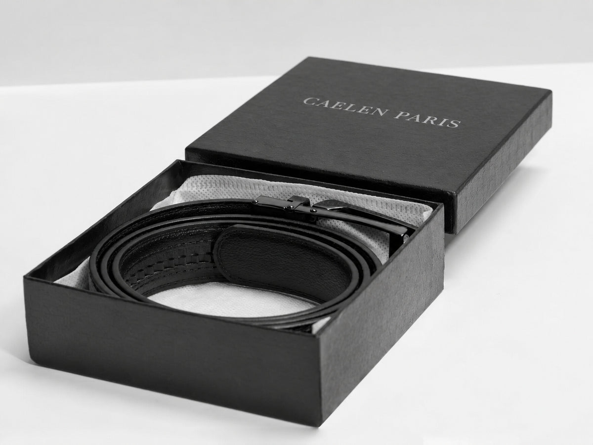 Honoré, ceinture en cuir à cliquet