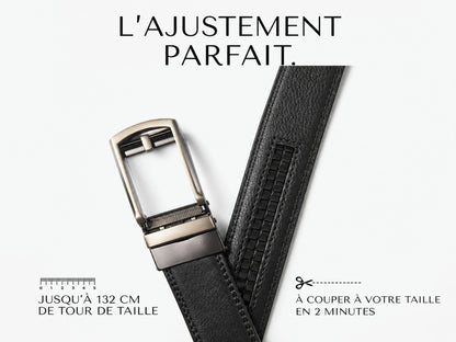 Honoré, ceinture en cuir à cliquet