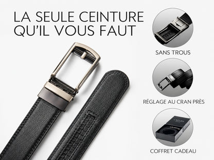 Honoré, ceinture en cuir à cliquet