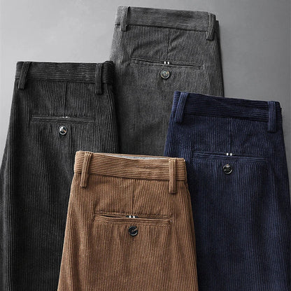 Clément, pantalon en velours côtelé : les quatre couleurs