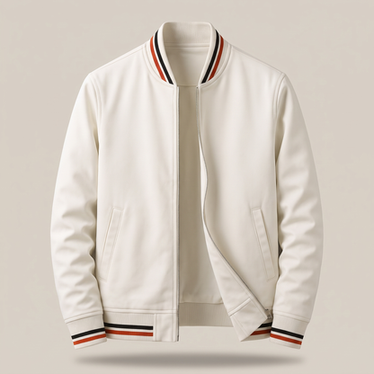 Colton – Veste zippée à bords rayés – Caelen Paris