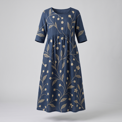 Robe fluide en coton confort – Caelen Paris