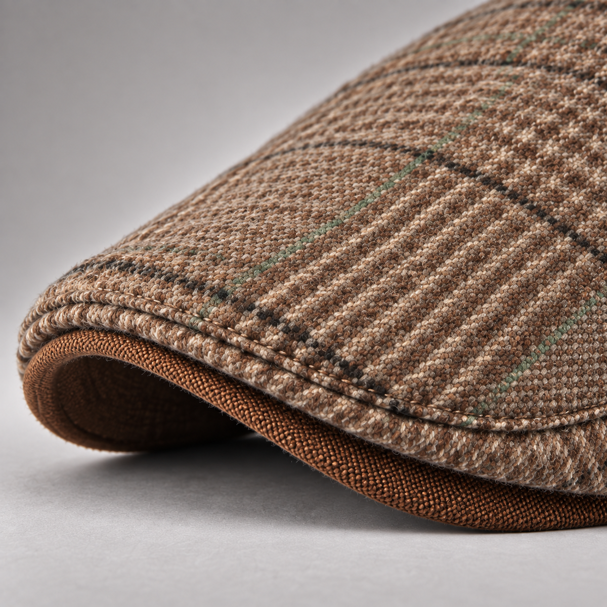Émile, casquette en laine : détail de la visière