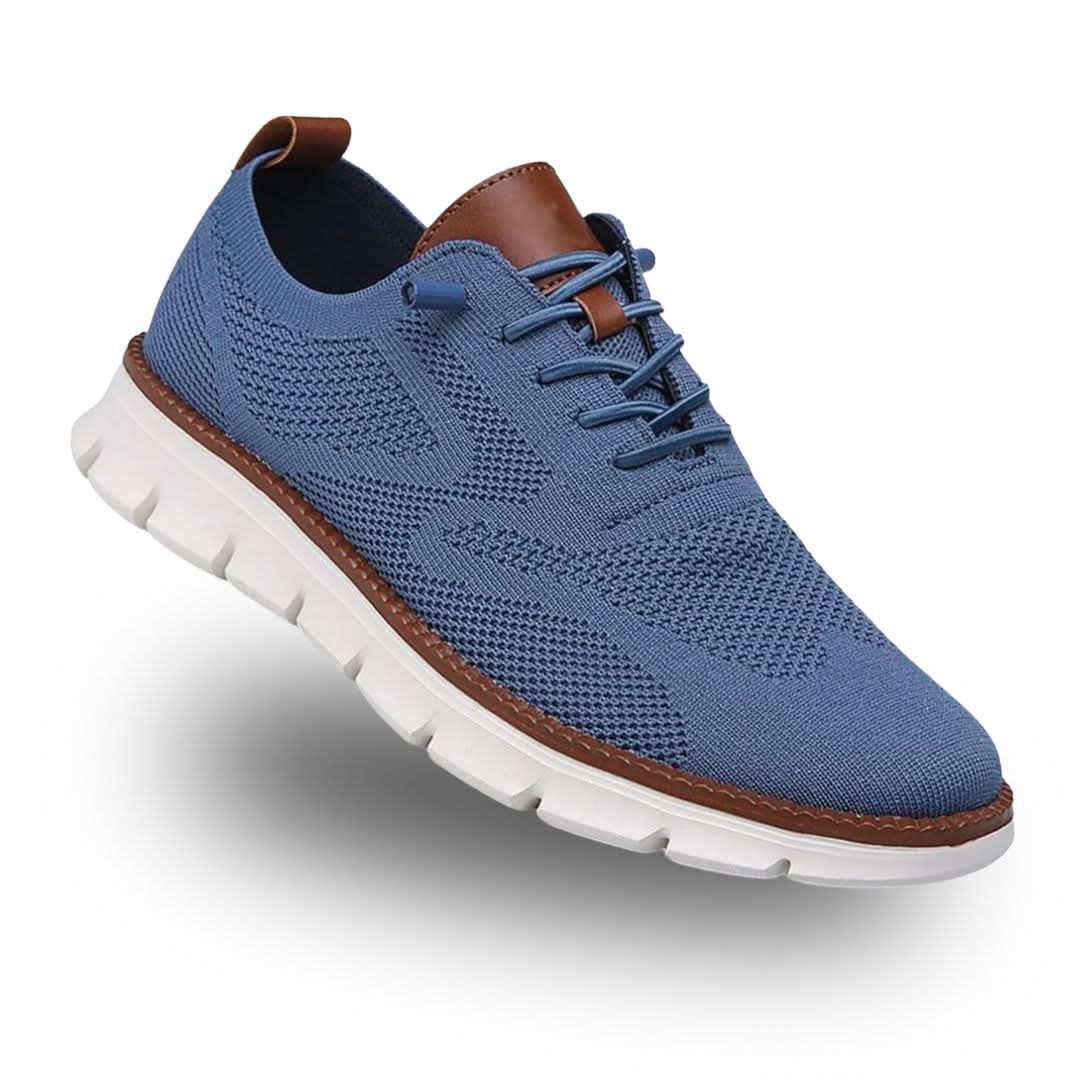 Henri, chaussures de marche confort homme, coloris bleu jean