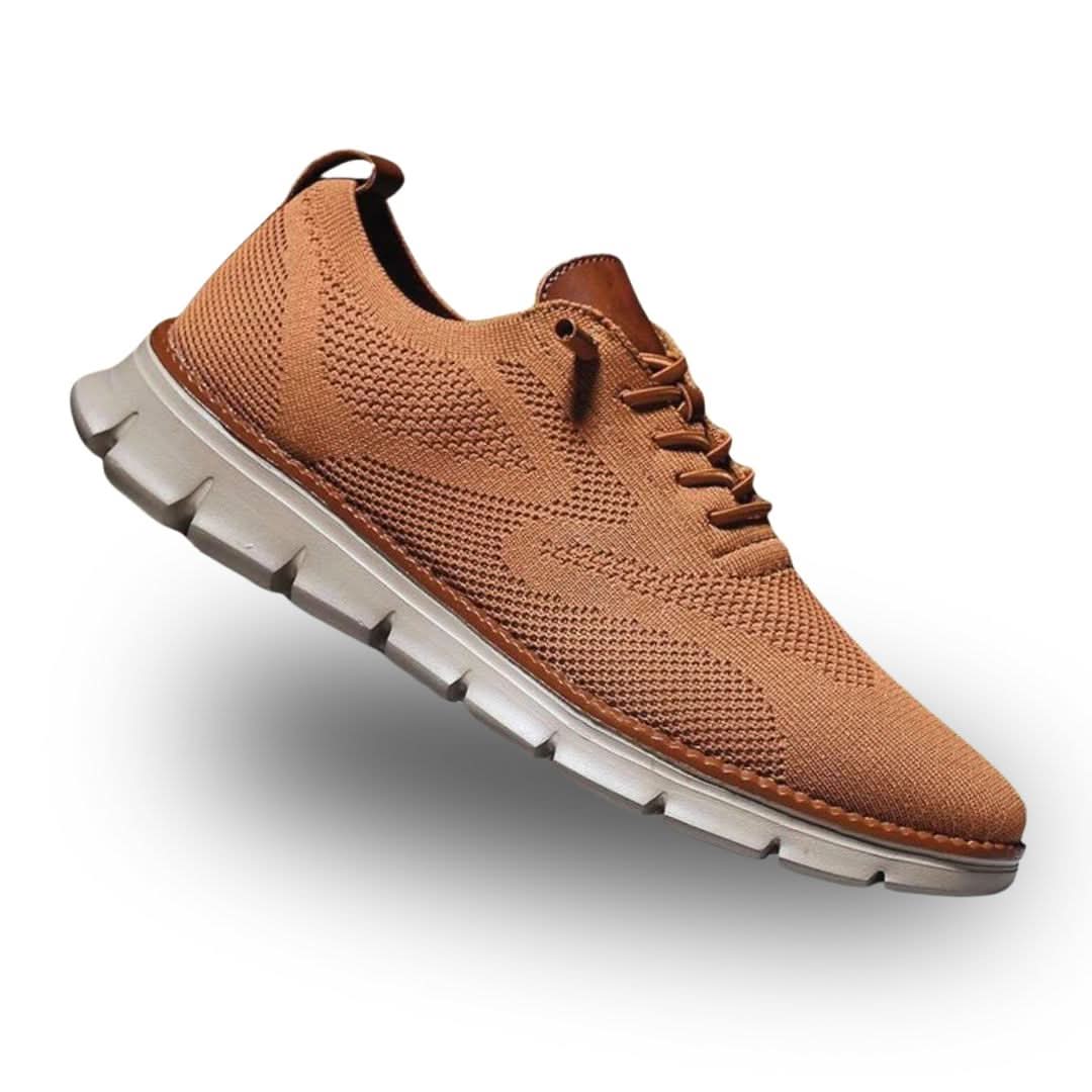 Henri, chaussures de marche confort homme, coloris caramel