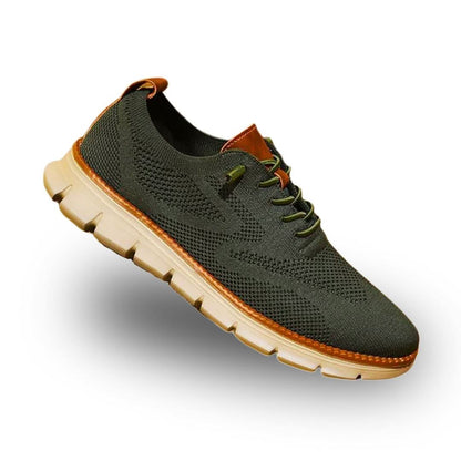 Henri, chaussures de marche confort homme, coloris vert olive
