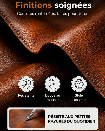 Finitions soignées et coutures renforcées
