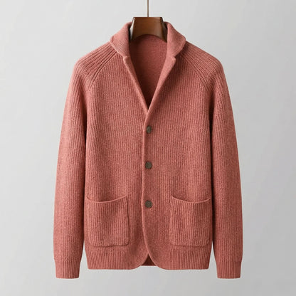 Aldric – Gilet côtelé en laine mélangée – Caelen Paris