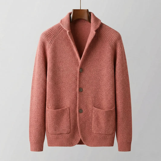 Aldric – Gilet côtelé en laine mélangée – Caelen Paris