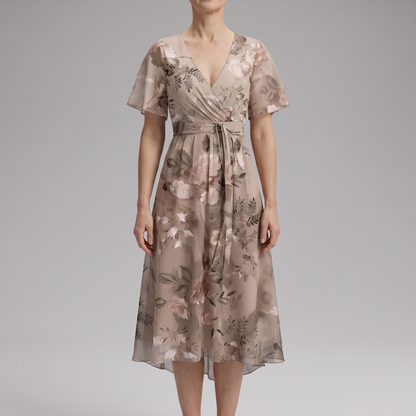 Luneth – Robe fluide col V – Caelen Paris