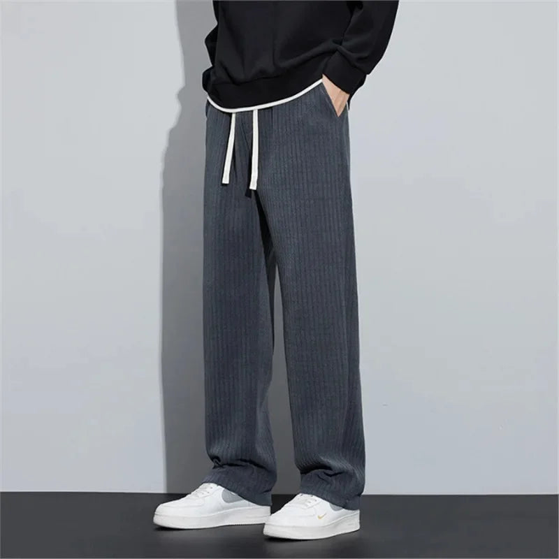Martin, pantalon jogger en velours côtelé gris - vue 2