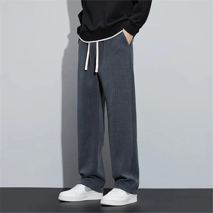 Martin, pantalon jogger en velours côtelé gris - vue 2