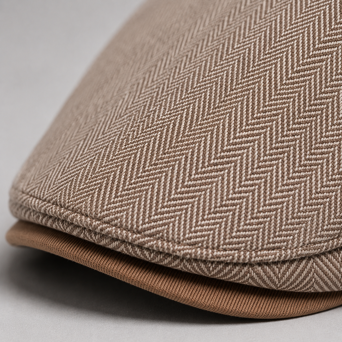 Maurice, casquette à chevrons : détail du tissu