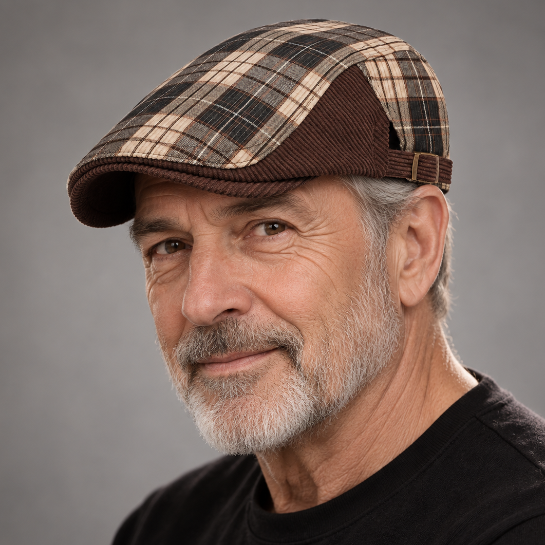 Roger, casquette écossaise portée